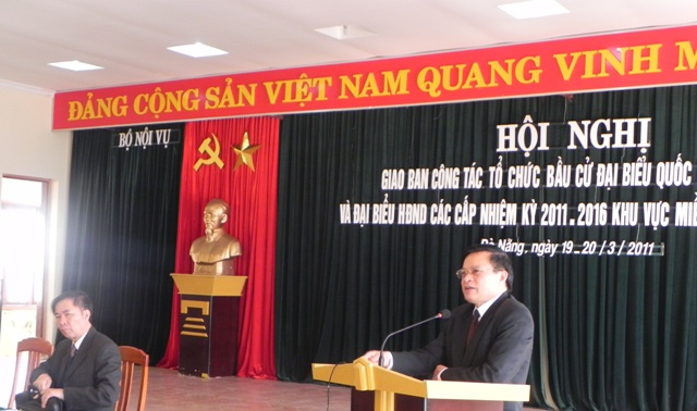 Hội nghị giao ban công tác tổ chức bầu cử khu vực miền Trung và Tây Nguyên